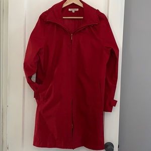 TravelSmith Long Rain Jacket And Travel Pouch